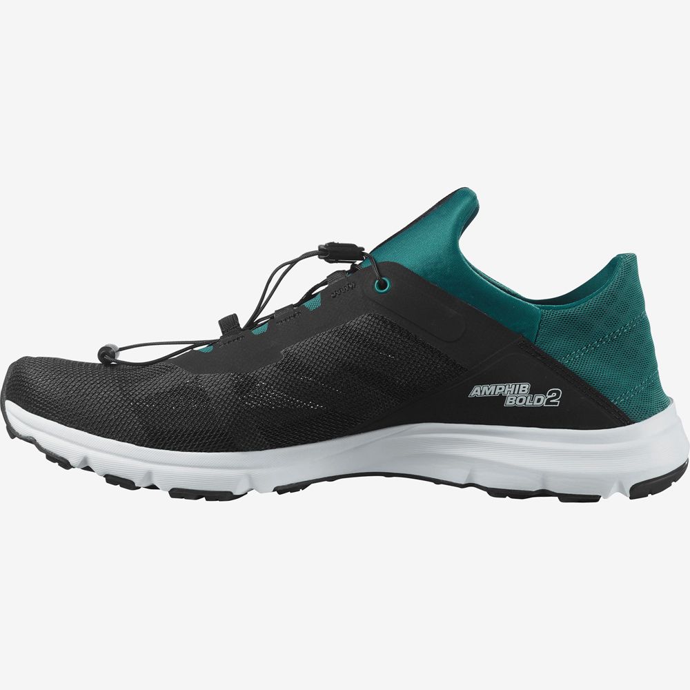 Salomon AMPHIB BOLD 2 Zapato De Agua Hombre - Negras / Verde - Colombia (29750-TAHS)